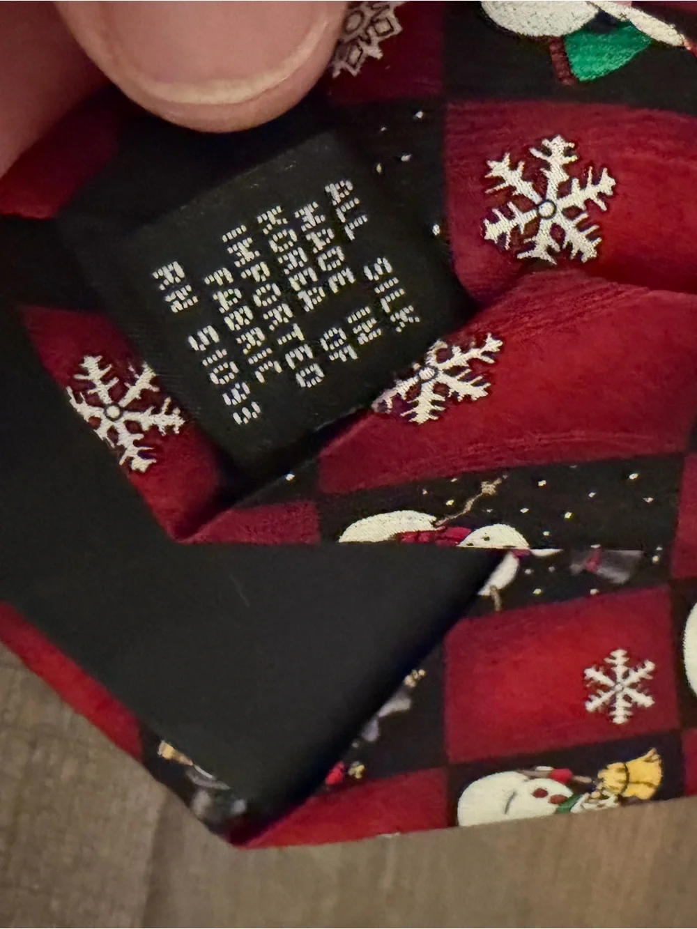 Holiday Character Novelty Tie - Black/Red/Multi